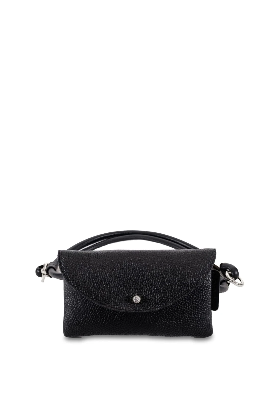 Pocket Bag + Leather Rope Silver