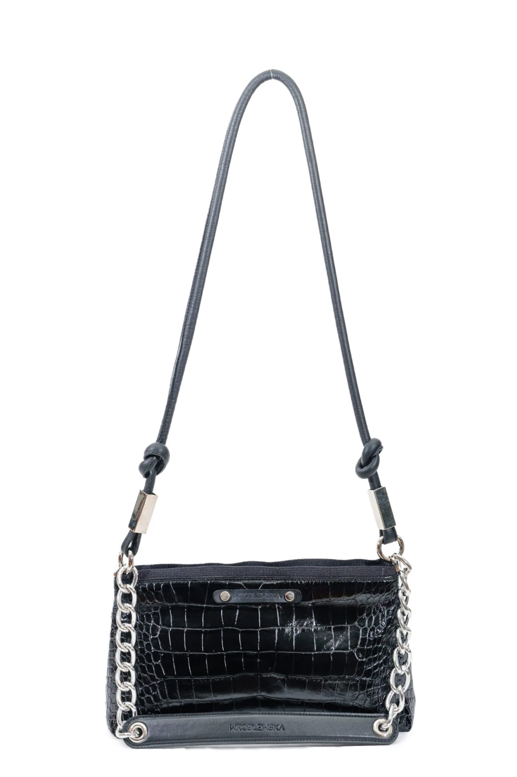 Handbag Croco Black