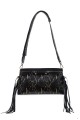 Handbag Snake/Stripes Black