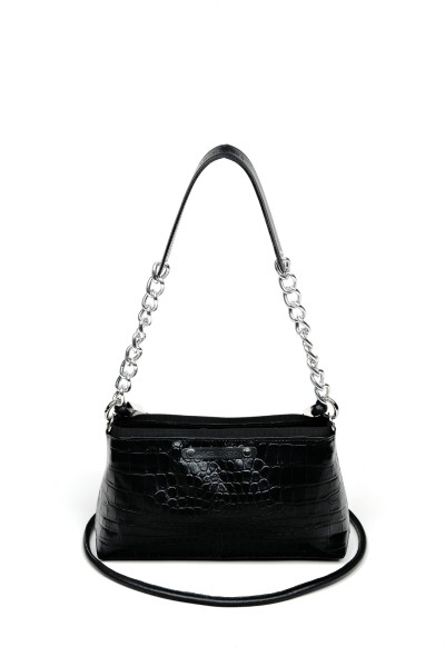 Handbag Croco Black