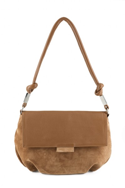 SOFT BAG L Brown Velvet