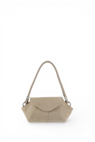 SHELL BAG S SAND VELVET