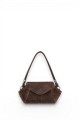 Shell bag s dark brown velvet front.jpg