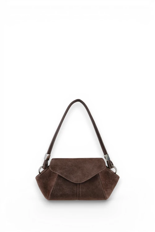 Shell bag s dark brown velvet front.jpg